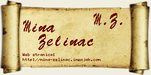 Mina Zelinac vizit kartica